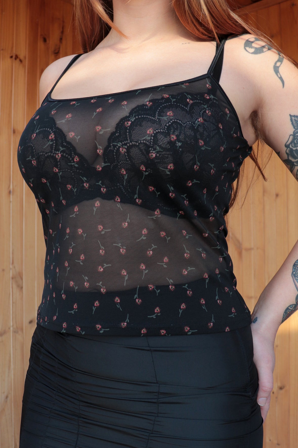 Sheer Floral Cami