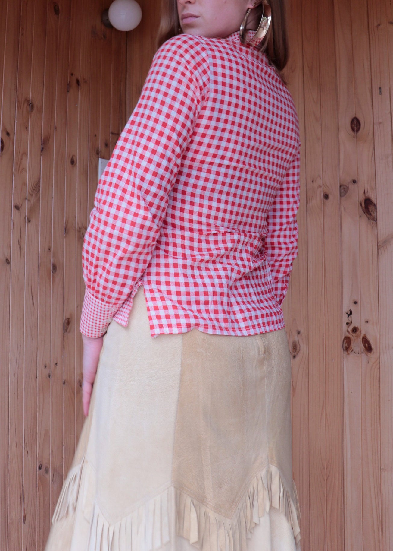 Red Tartan Button Up