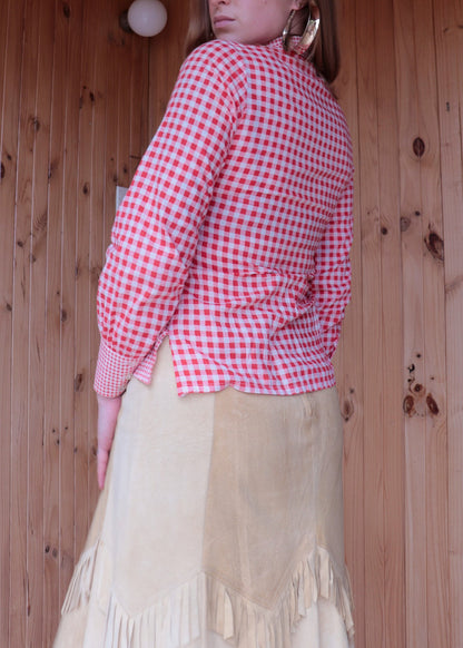 Red Tartan Button Up