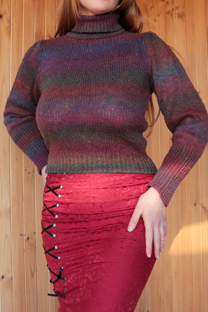 70s Purple Toned Turtleneck