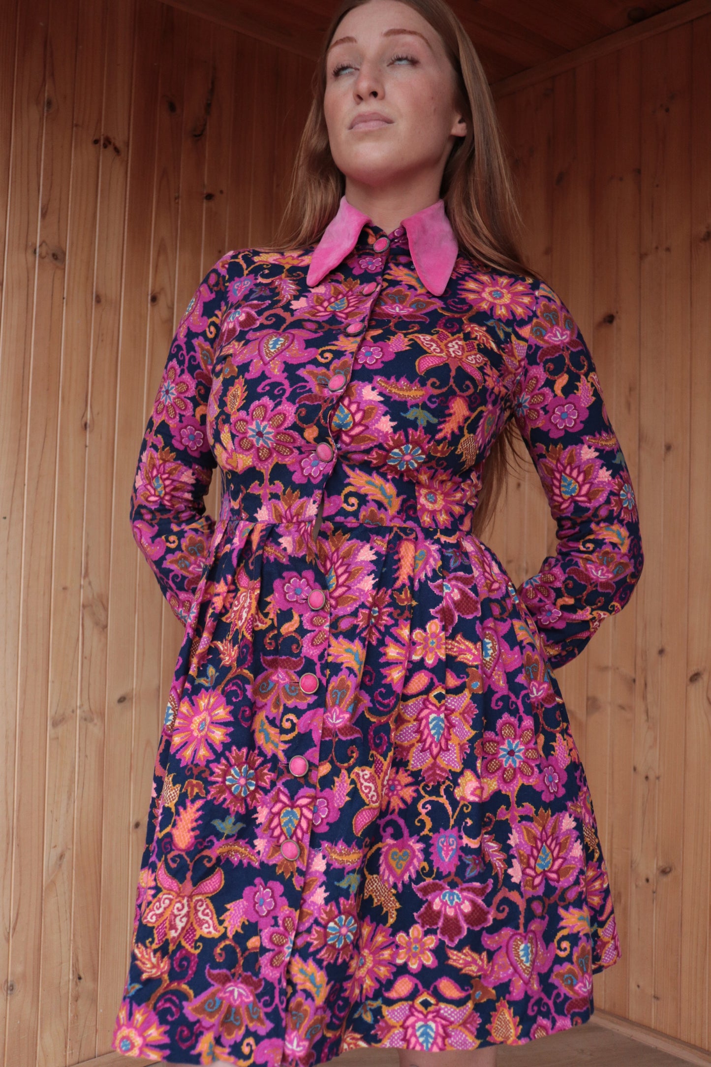 60s Velvet Paisley Two Piece