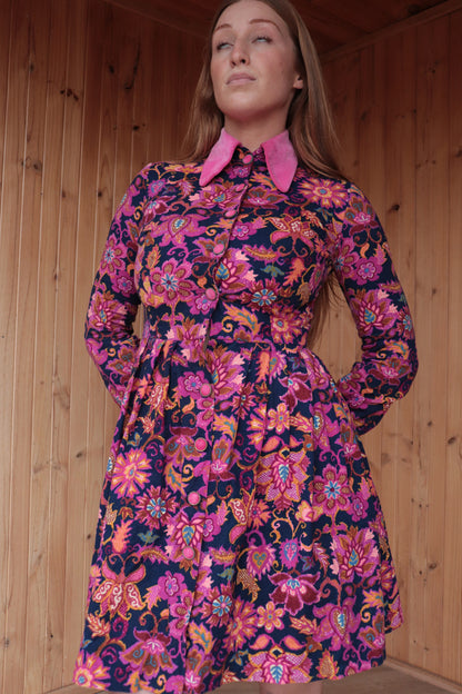 60s Velvet Paisley Two Piece