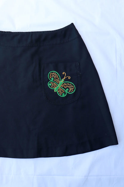 1970s Butterfly Mini Skirt