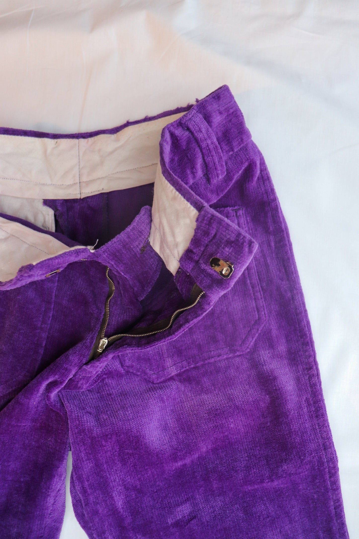 70s Purple Cord Flares