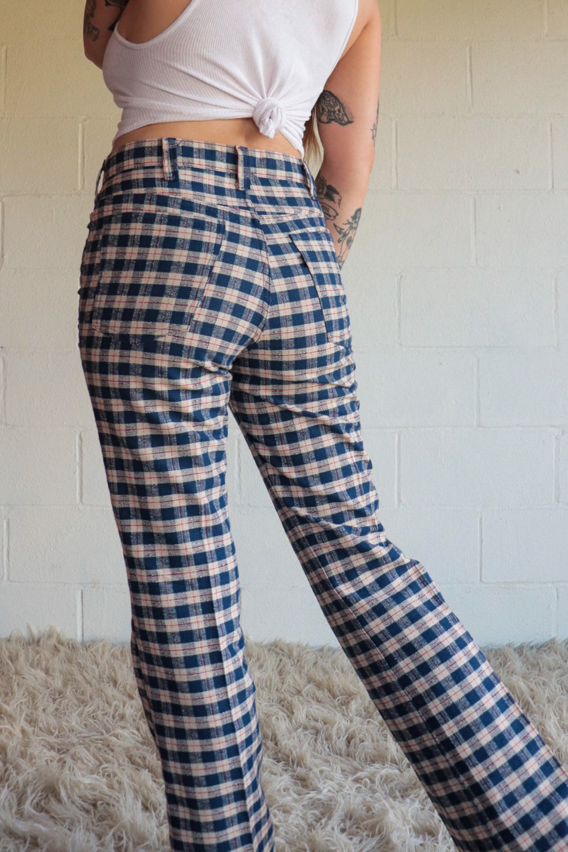 70s Tartan Levi Bootcut