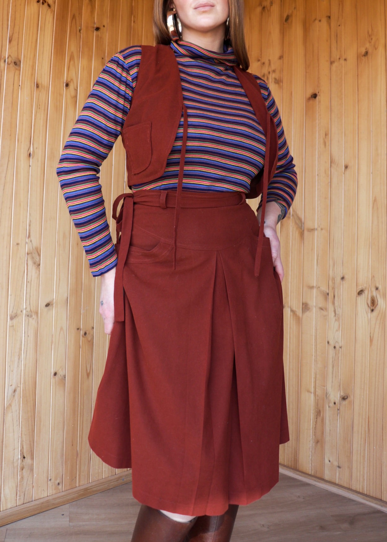 Maroon Western Two Piece