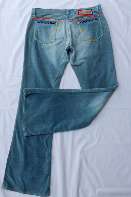 Cord Patchwork Flares