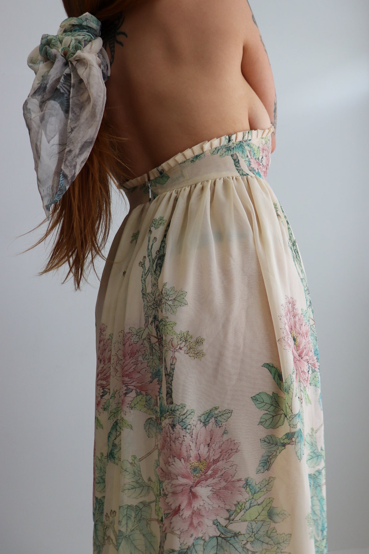70s Layered Halter Maxi