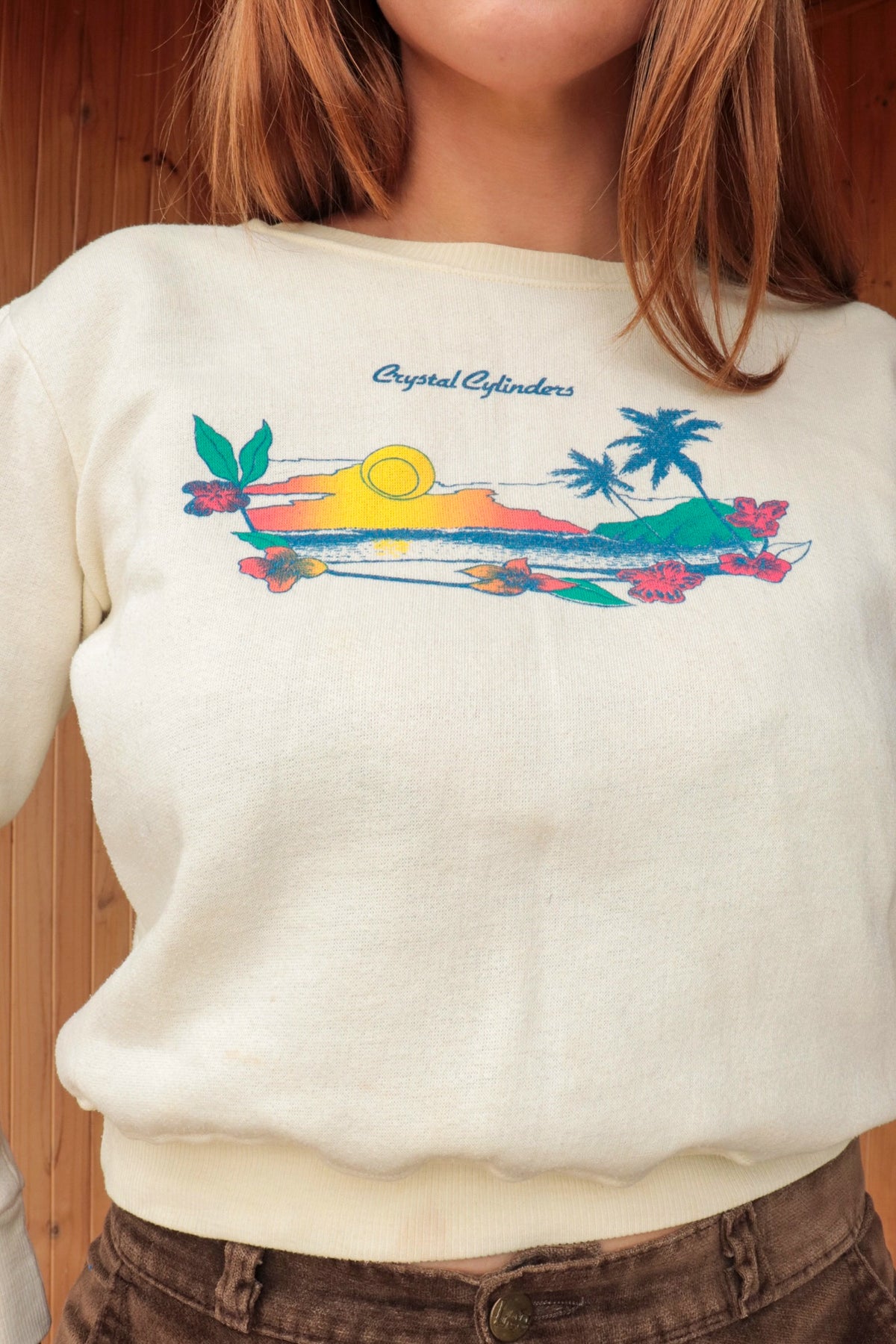 70s Crystal Cylinders Crewneck