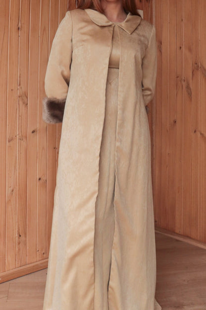 Faux Fur Coat & Dress Set