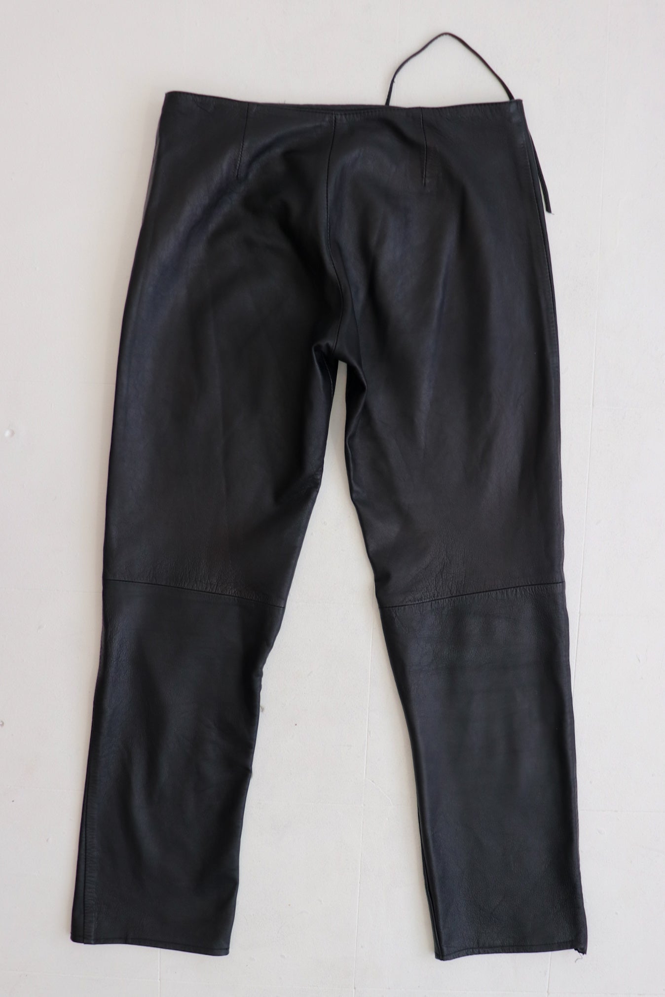 Leather Corset Boot Cut Pants