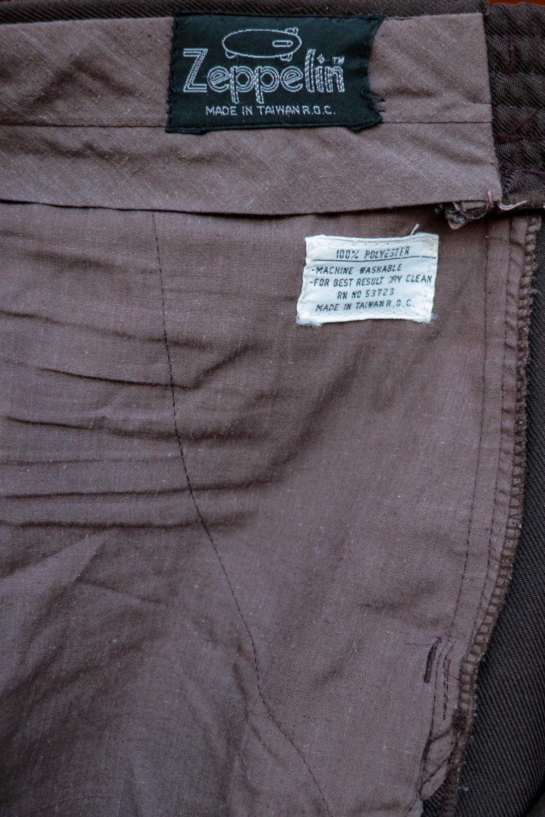 Deep Brown High Rise Flares