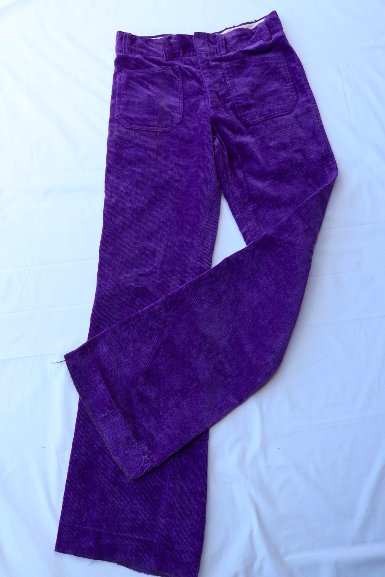 70s Purple Cord Flares