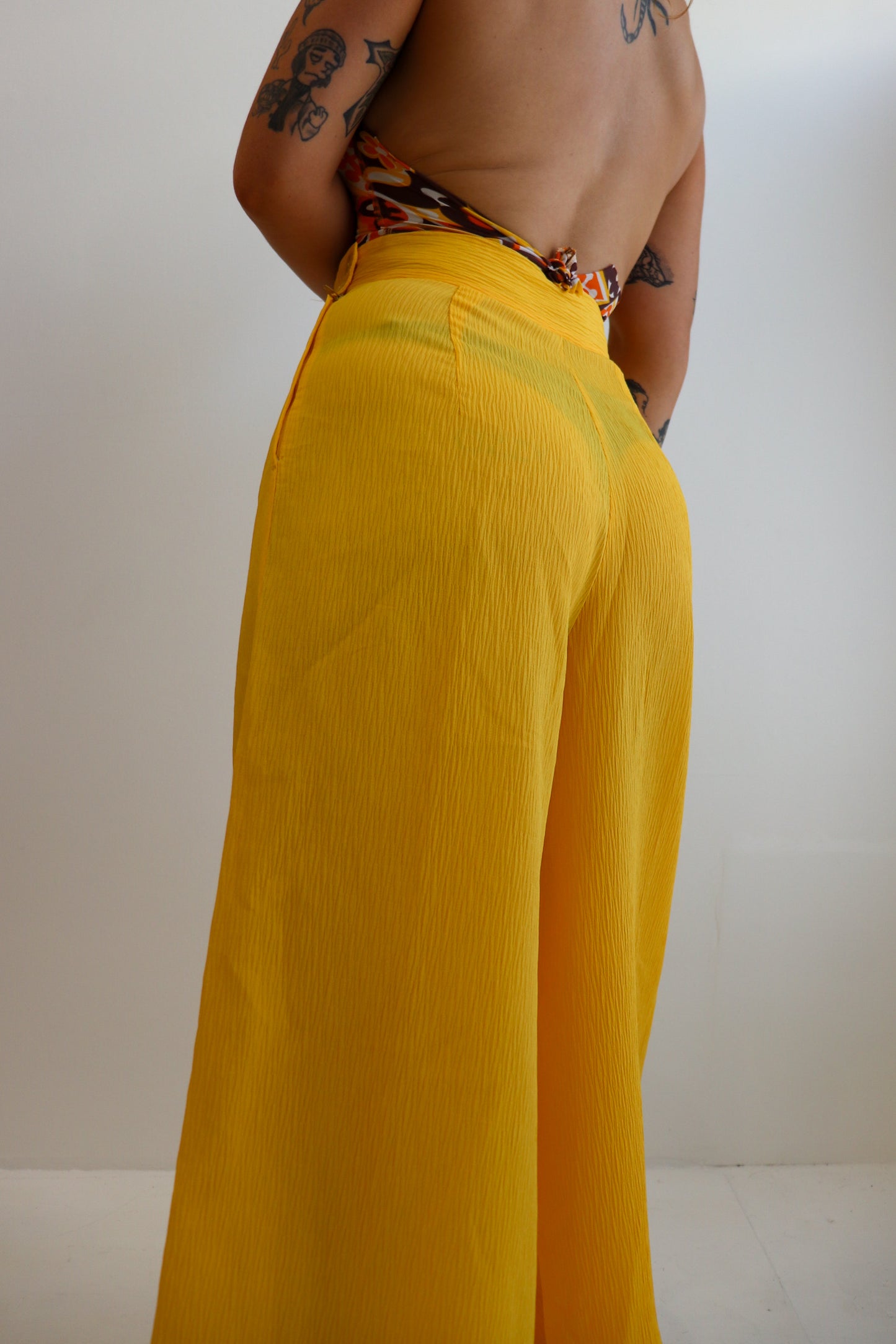 70s Sunflower Flared Set