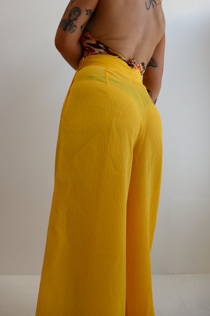 70s Sunflower Flared Set