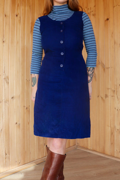70s Turtleneck Pinafore Midi