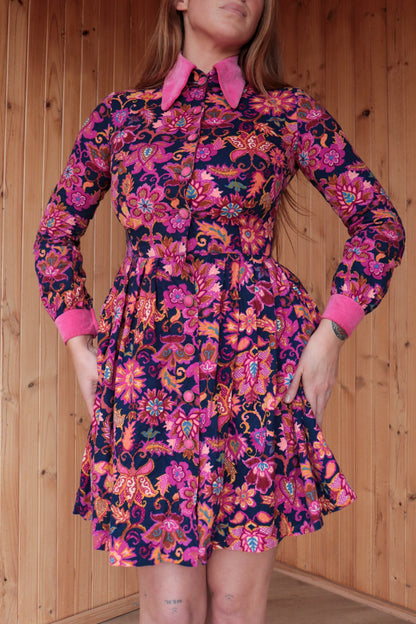 60s Velvet Paisley Two Piece