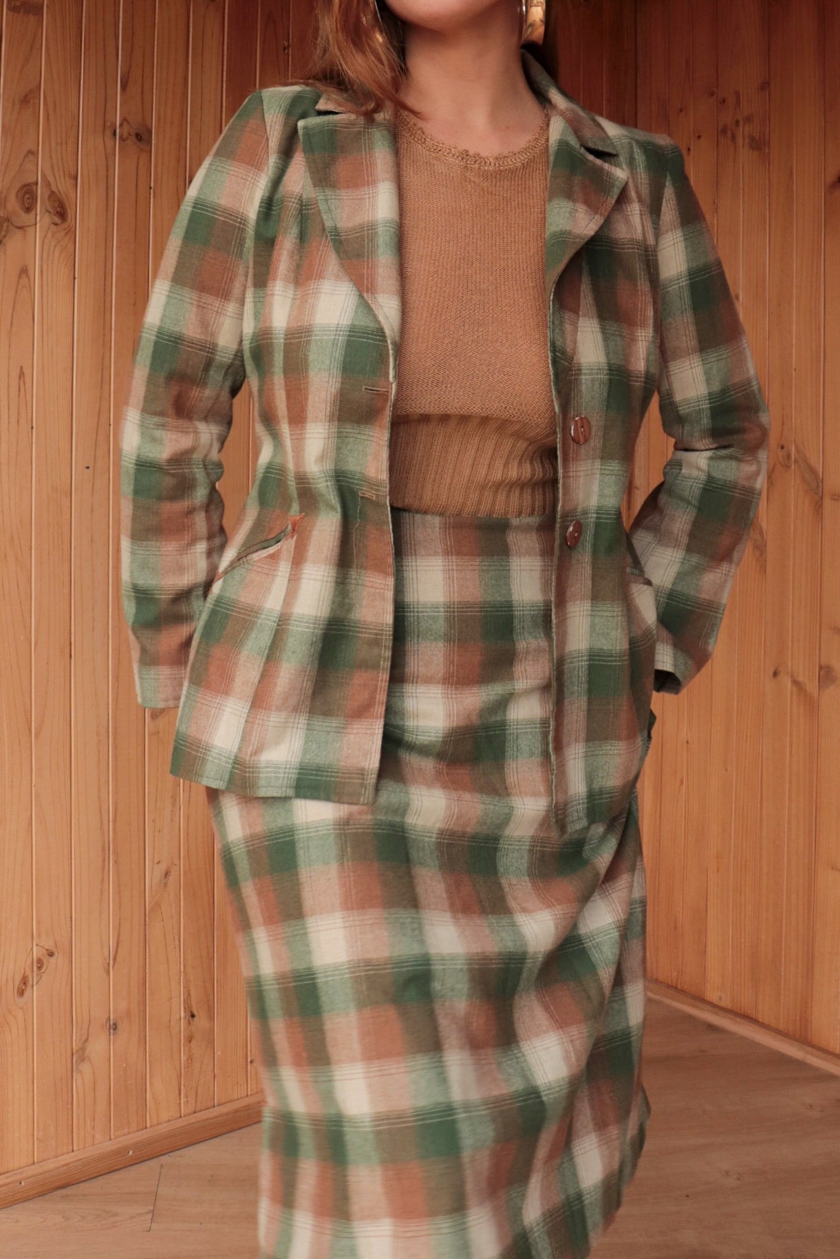 Tartan Two Piece Midi Set