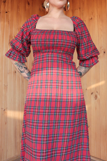 80s Tartan Midi