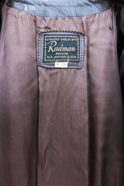 Brown Leather Trench