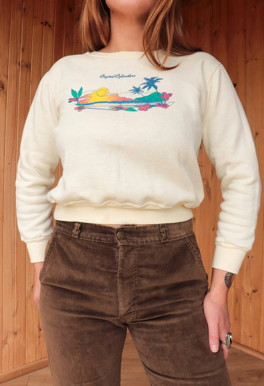 70s Crystal Cylinders Crewneck