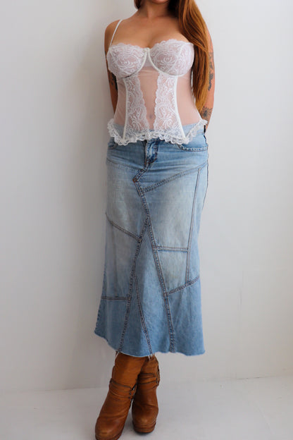 90s Creamy White Corset