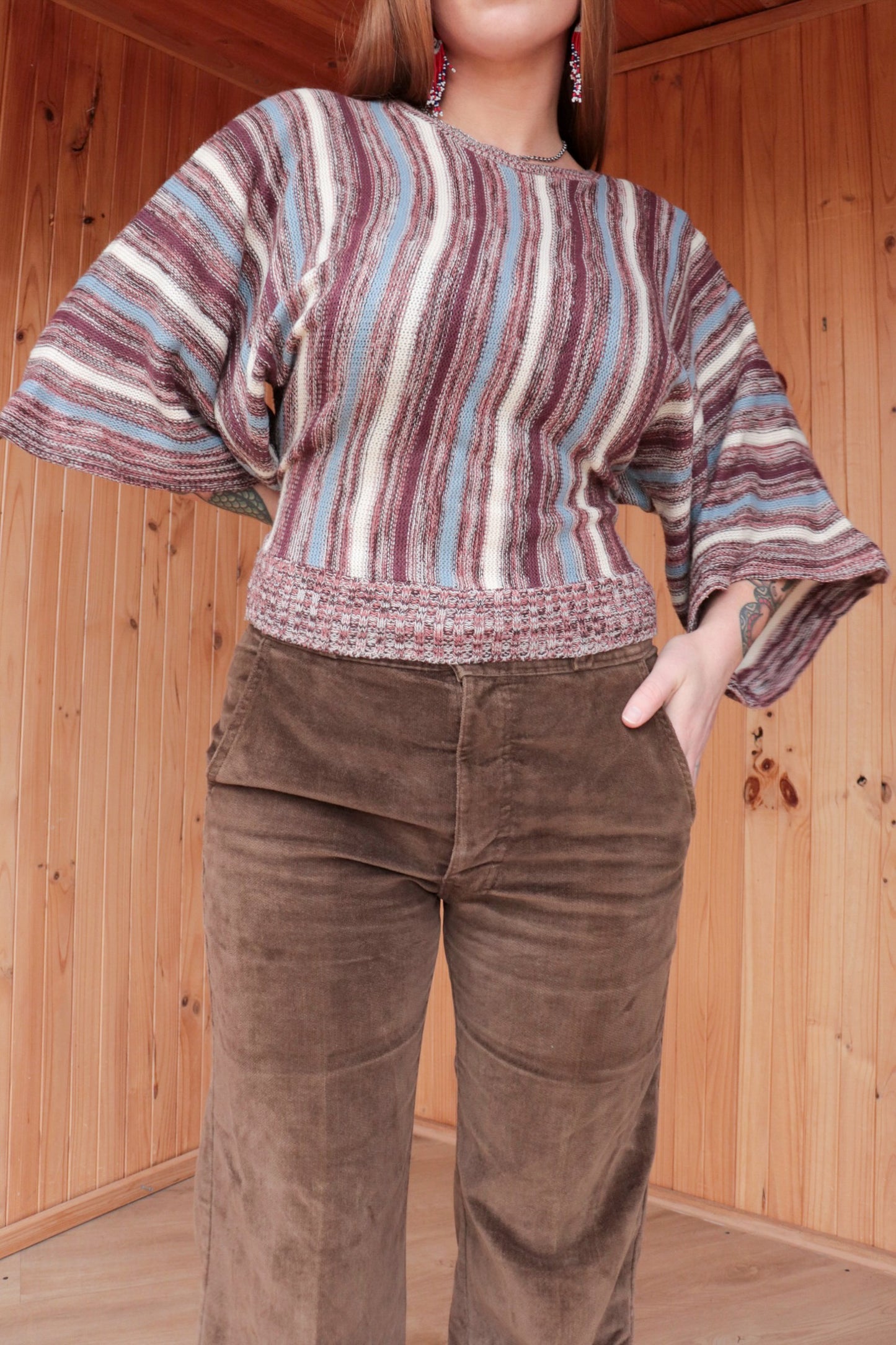 Bell Sleeved Knit Top
