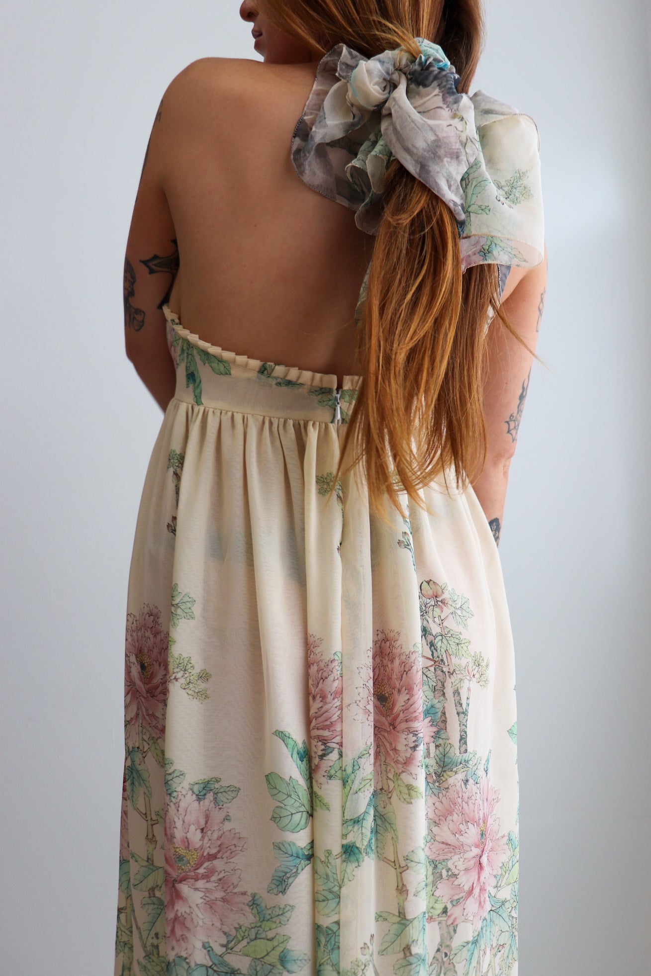 70s Layered Halter Maxi