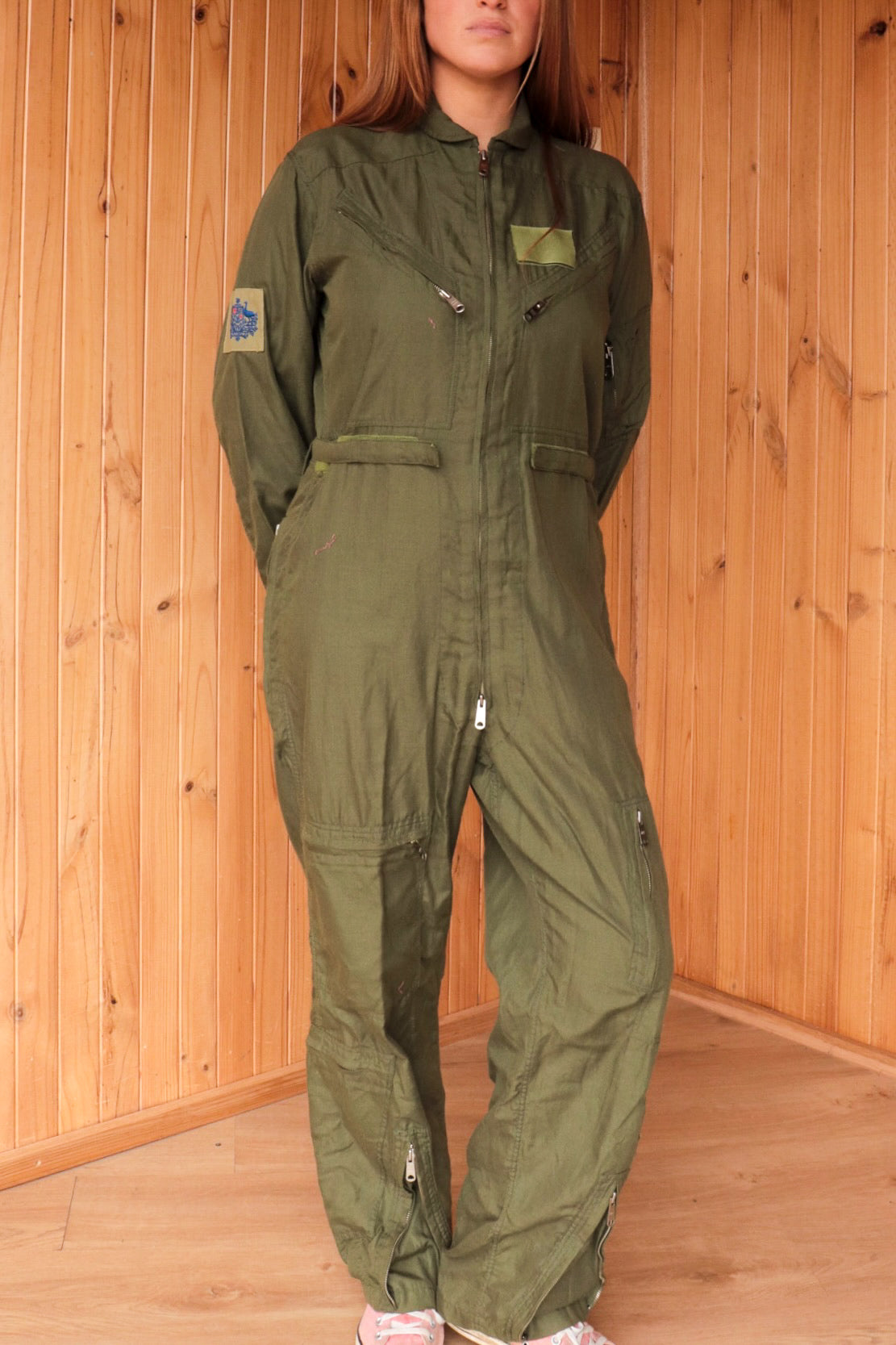 84’ Aviation Khaki Jumpsuit