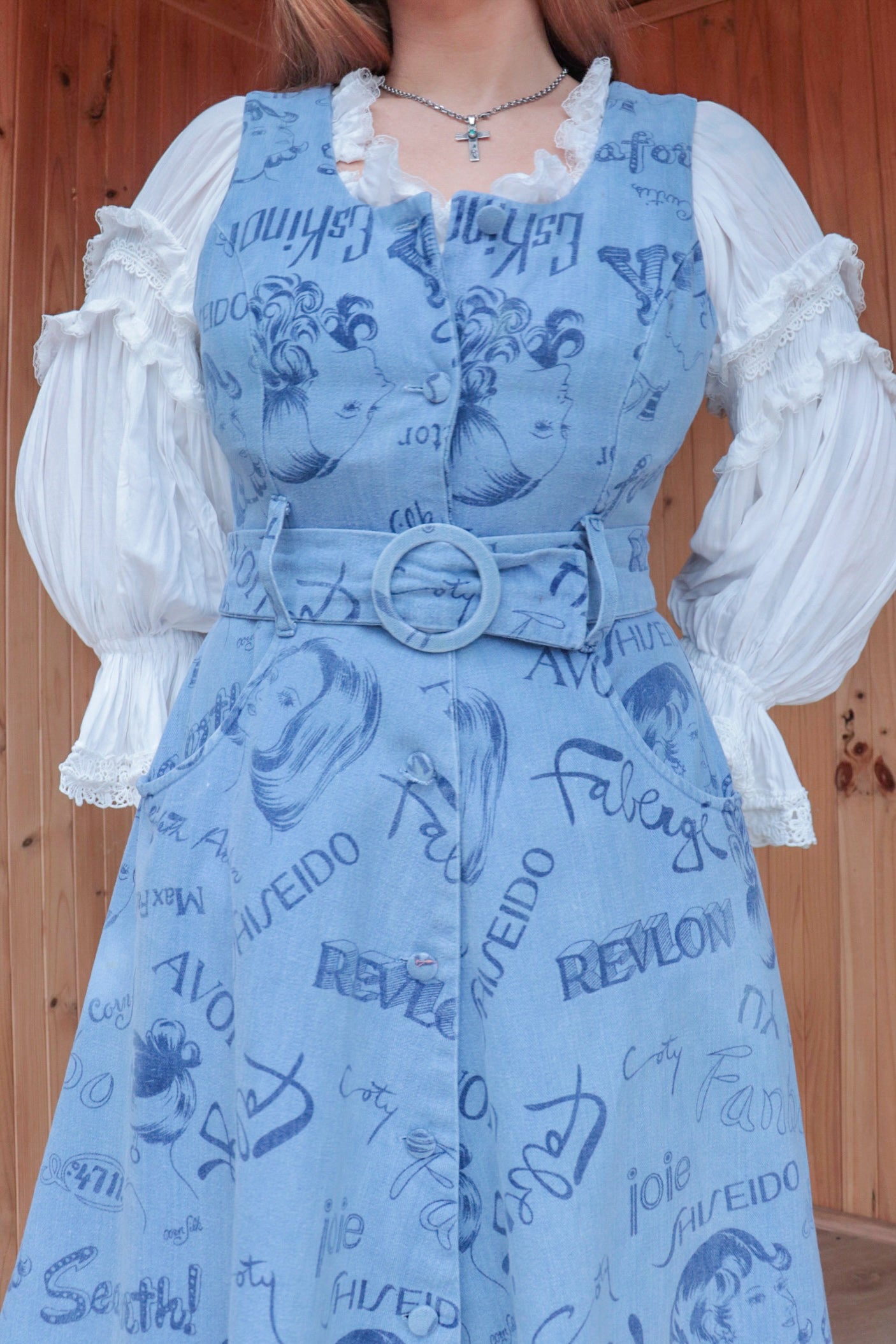 60s Cosmetic Denim Dress