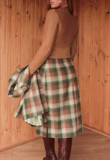 Tartan Two Piece Midi Set