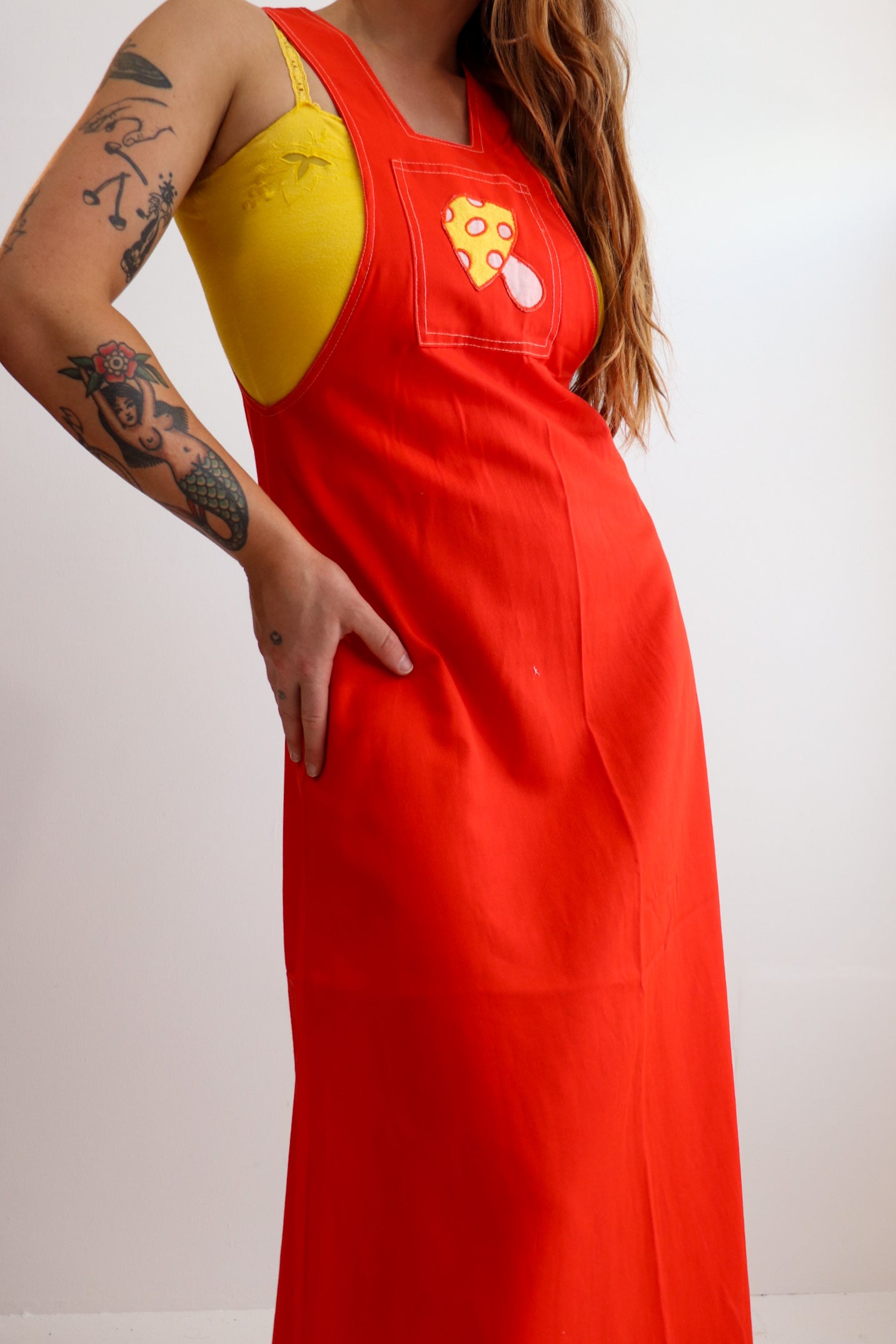 Mushroom Maxi Pinafore