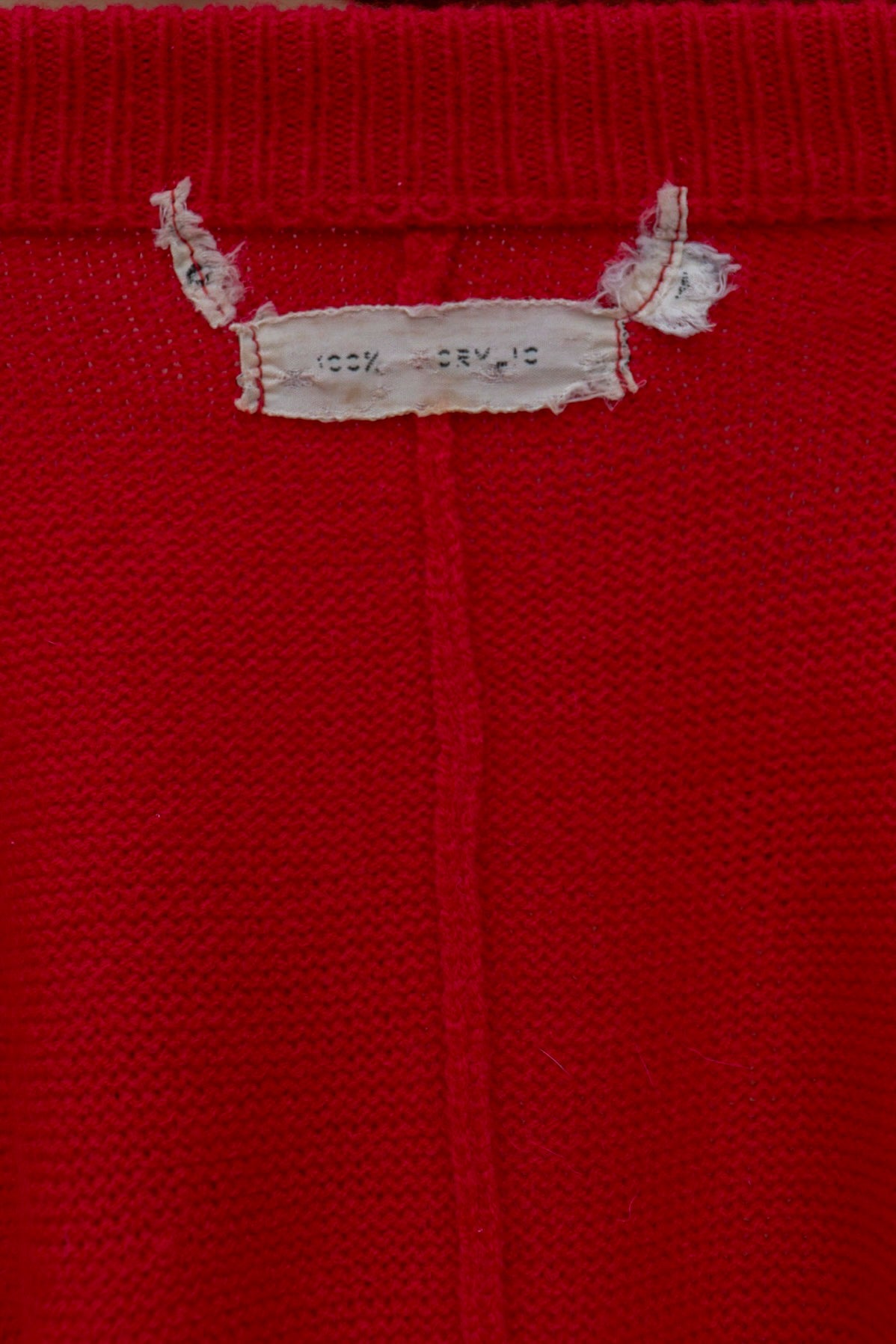 70s Red Knit Jumpsuit