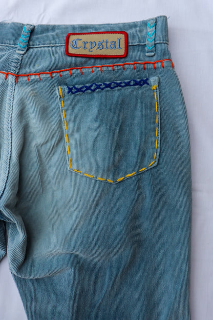 Cord Patchwork Flares