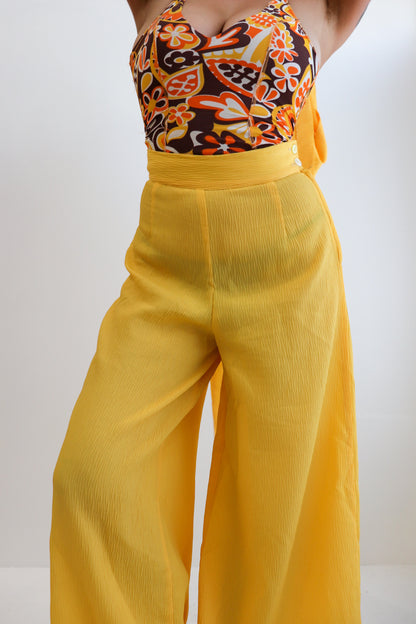 70s Sunflower Flared Set