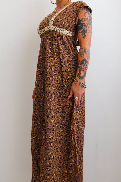 70s Brown & Cream Summer Prairie