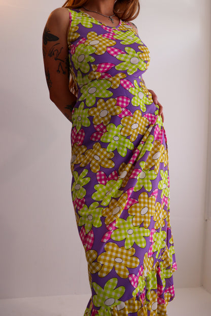 Floral Maxi Mermaid Tail Dress