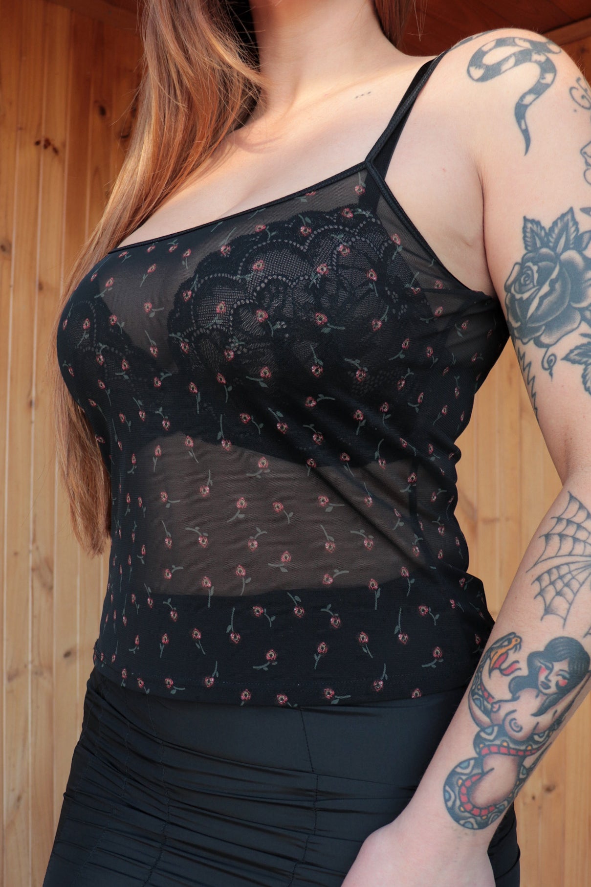 Sheer Floral Cami