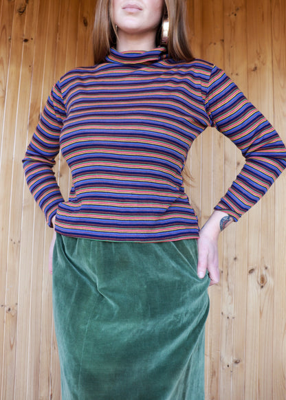 70s Rainbow Turtleneck