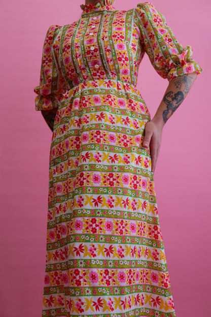 70s Floral Maxi