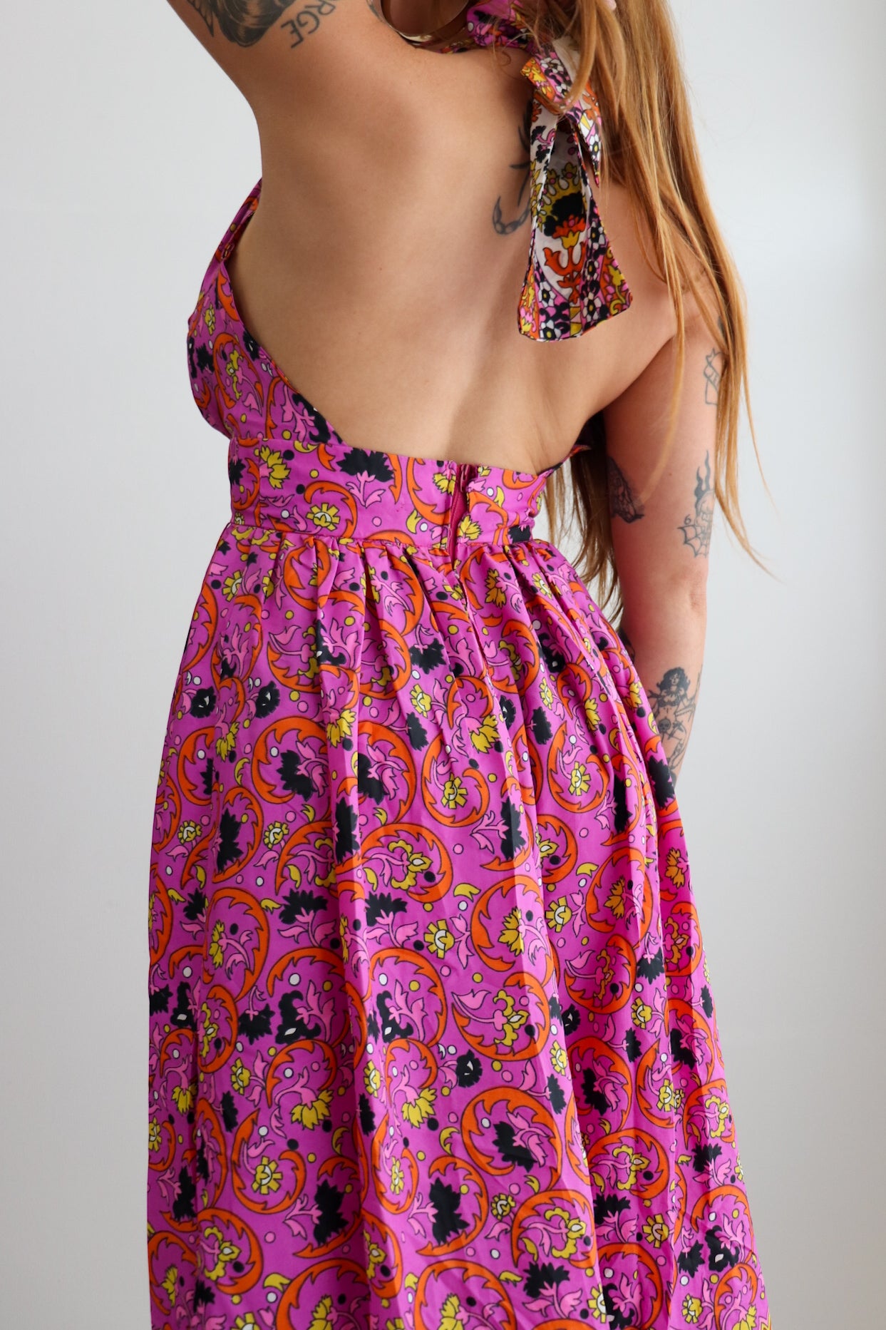 70s Handmade Halter Maxi