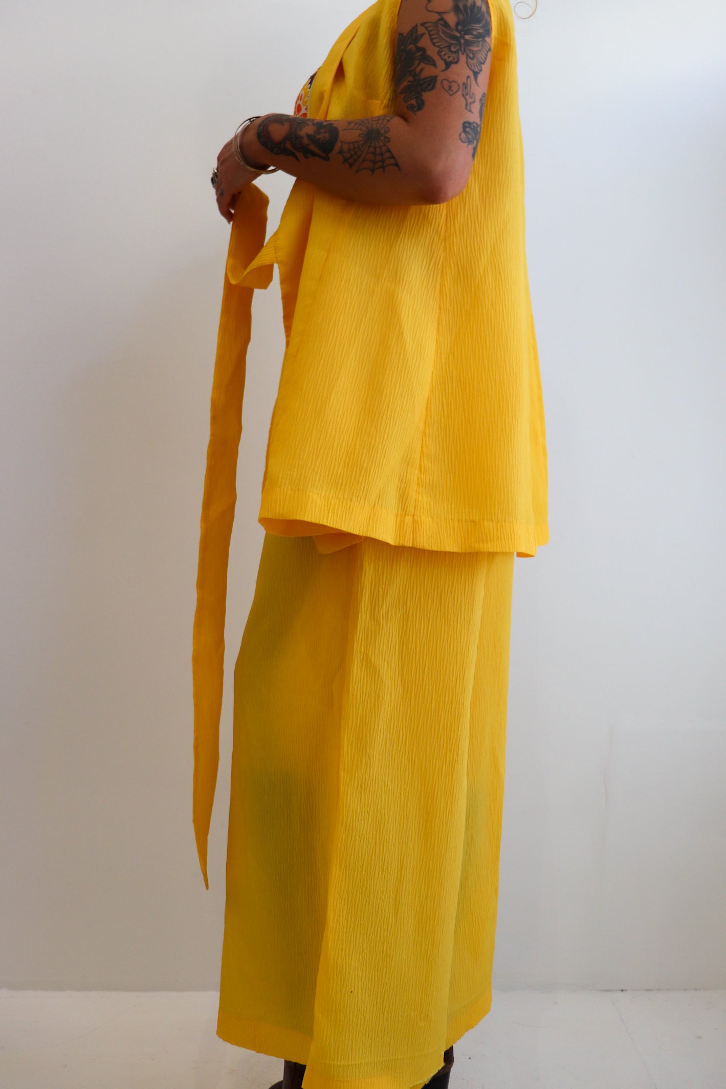 70s Sunflower Flared Set