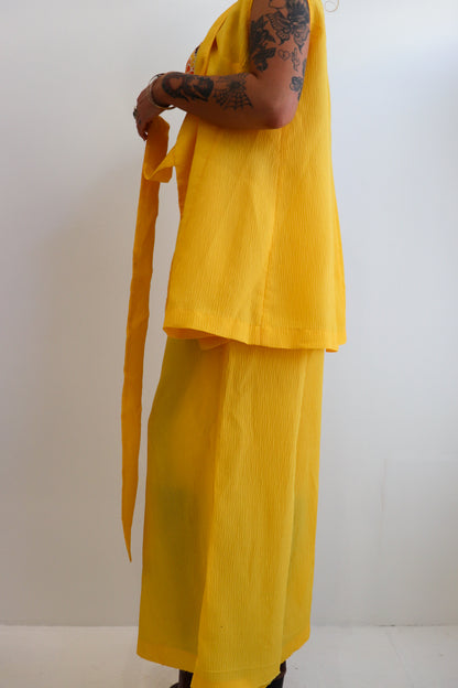 70s Sunflower Flared Set