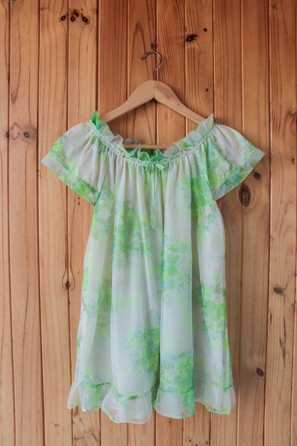 70s Green Lingerie Set