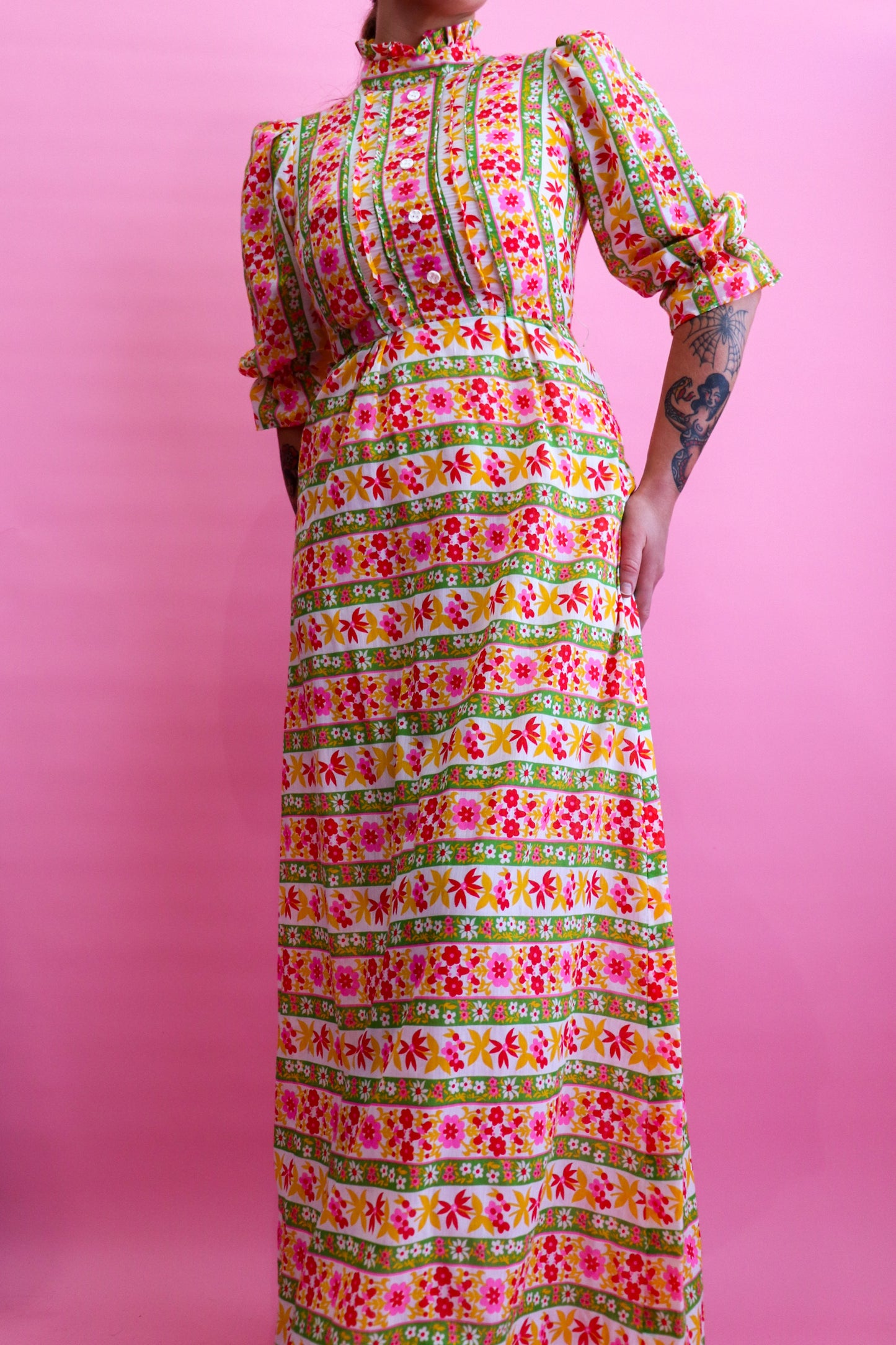 70s Floral Maxi