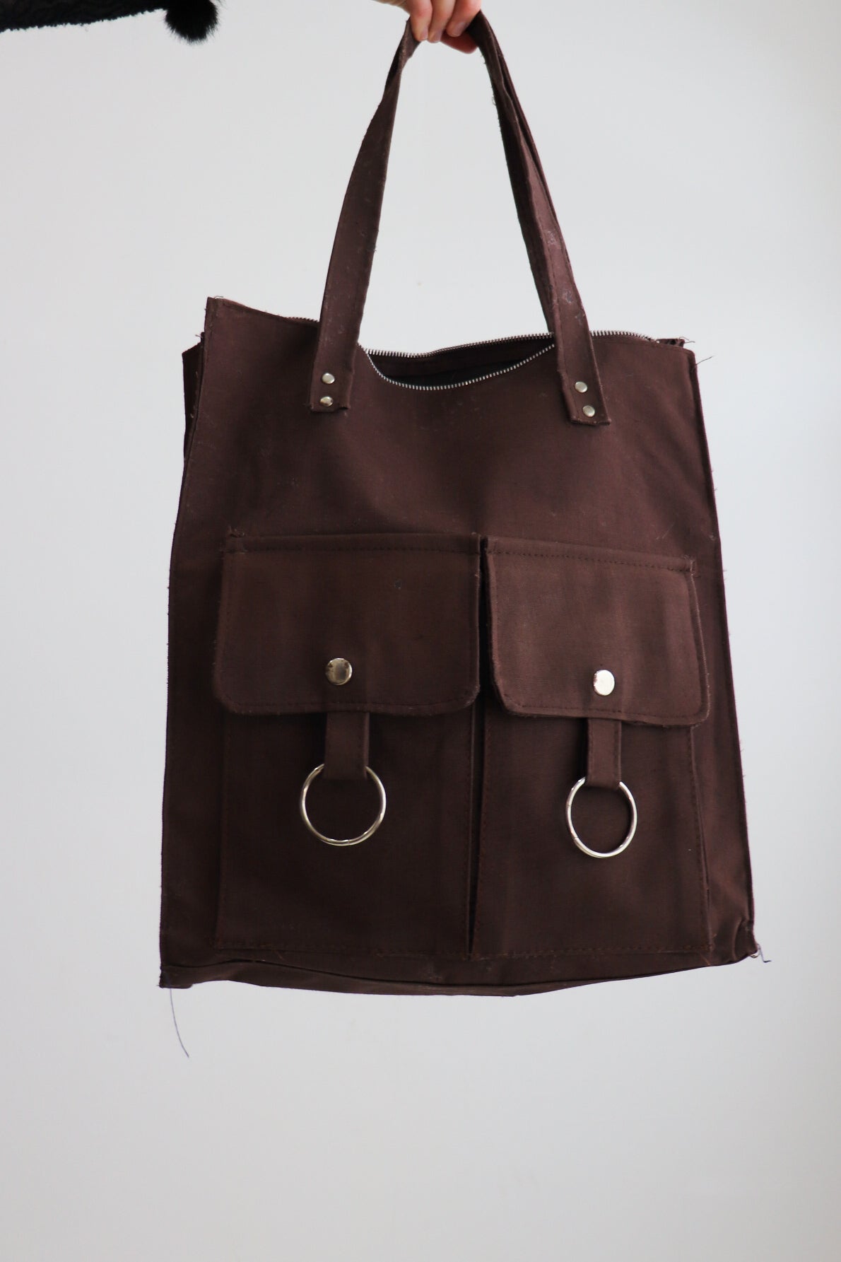 70s Brown Square Bag
