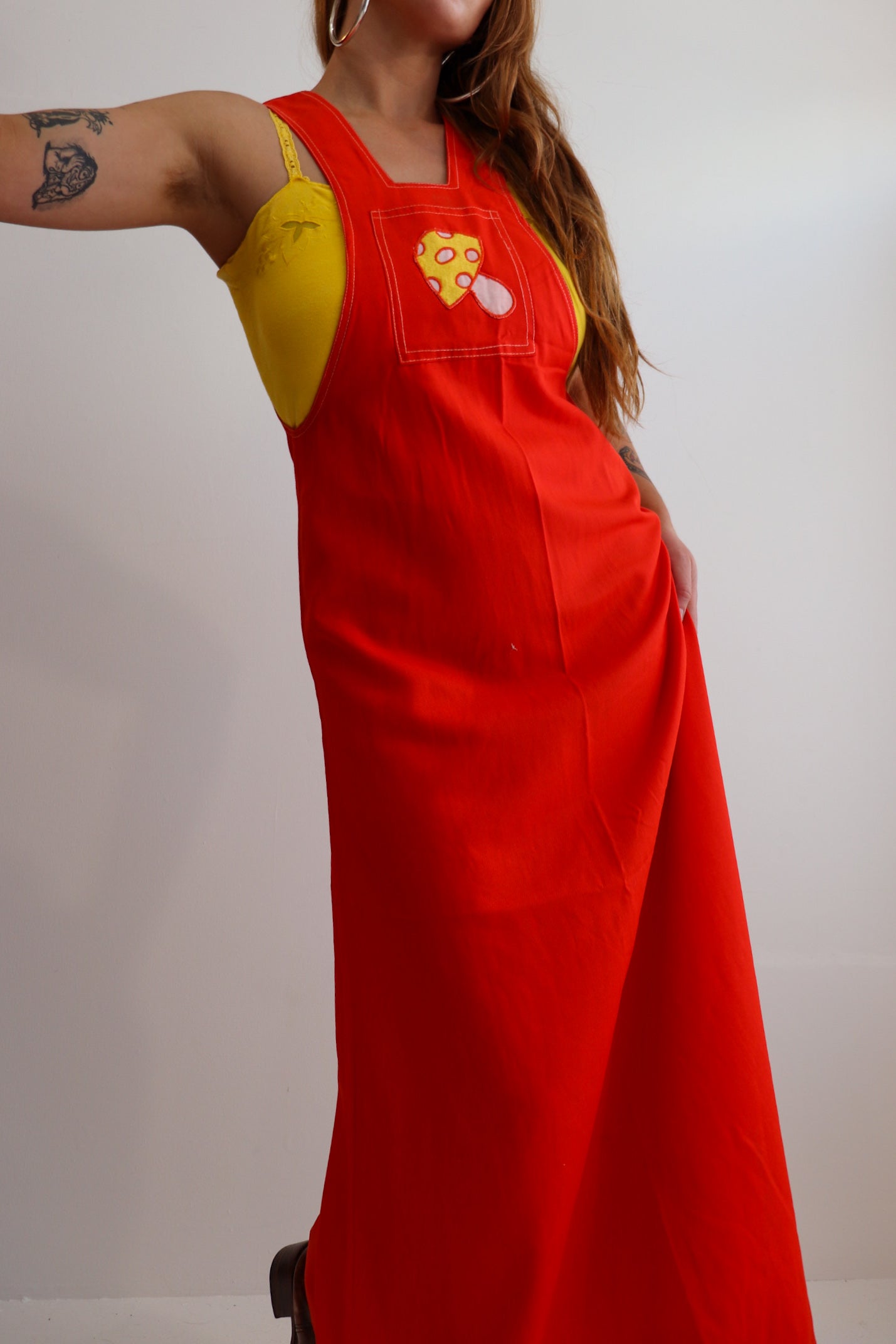 Mushroom Maxi Pinafore