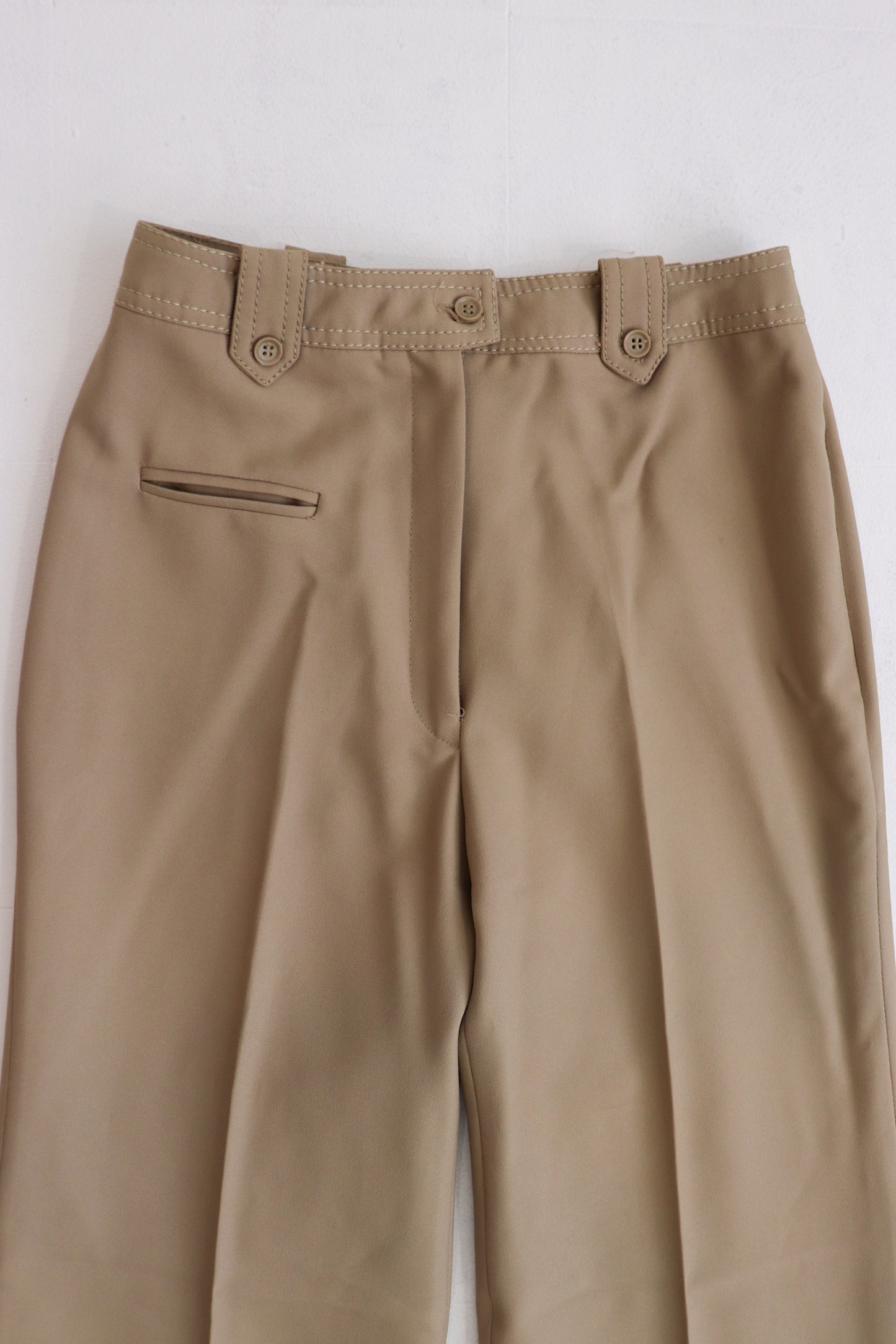 Ecru High Waisted Flares