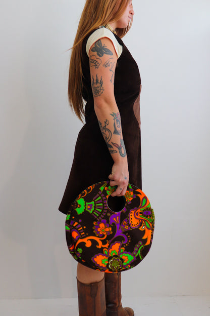 70s Suede Midi Pinafore