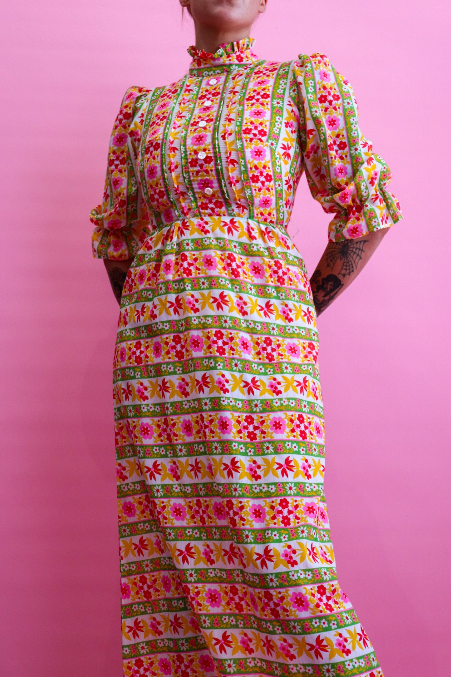 70s Floral Maxi